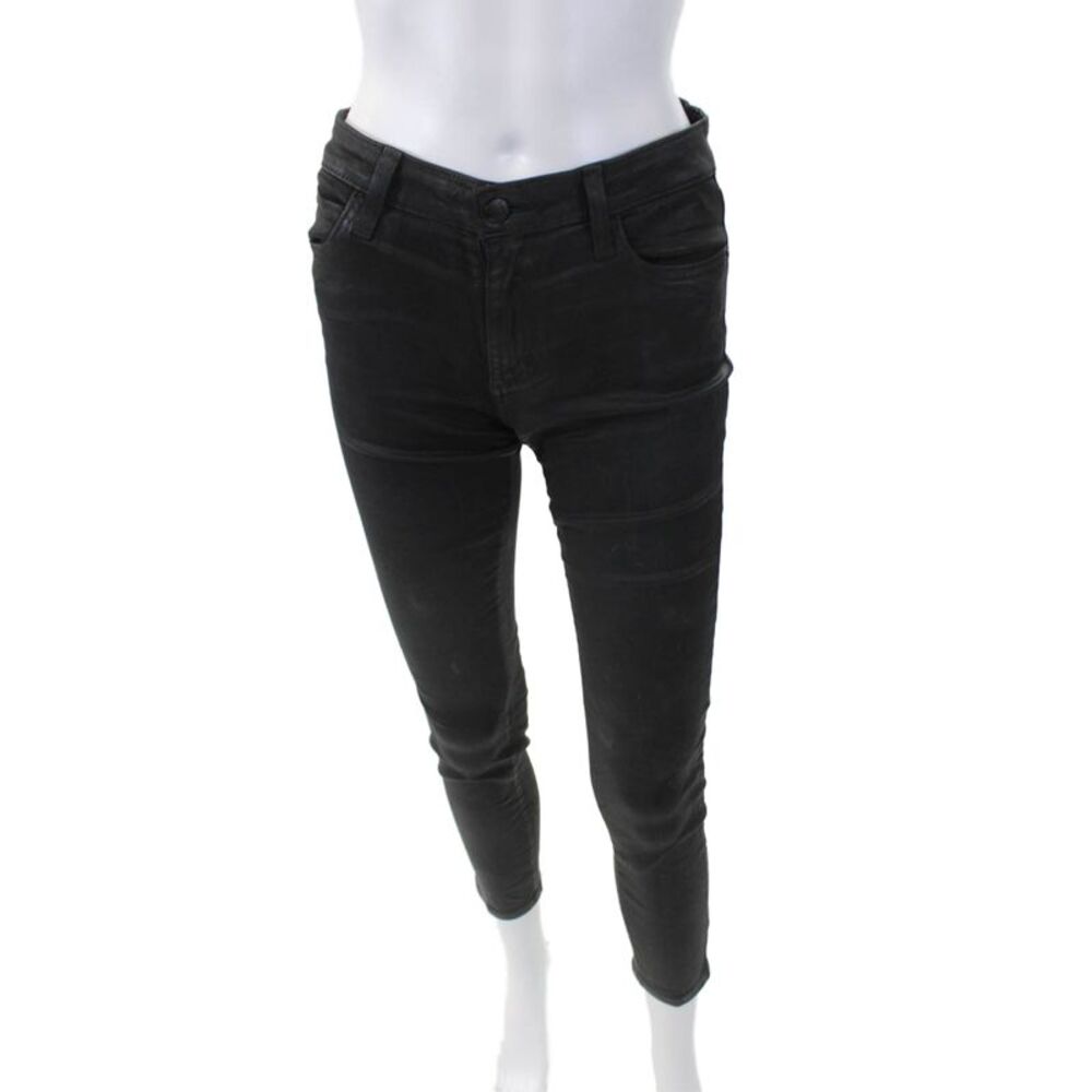 Joe's Collection Womens Cotton Five Pocket Mid-Rise Skinny Jeans Black Size 26